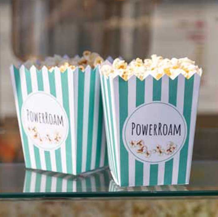 Branding Popcorntüten Powerroam