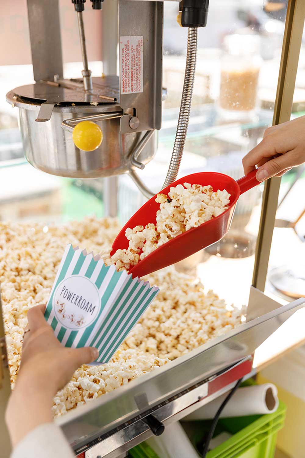 Popcornmaschinen Popcornwagen, Popcornfahrad